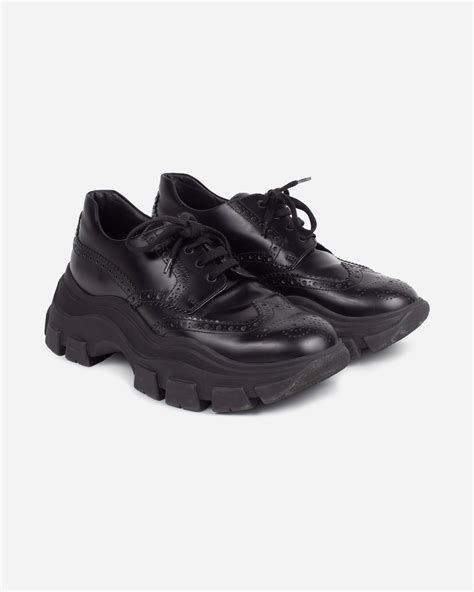 prada chunky platform|prada platform shoes women.